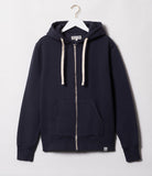 Merz b.Schwanen - HDJKT02 HOODED ZIP JACKET WASHED - DENIM BLUE