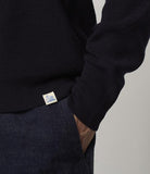 Merz b.Schwanen - MWCC01 CLASSIC CREWNECK PULLOVER - DARK NAVY