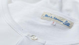 Merz b.Schwanen - 206 - LONG SLEEVE HENLEY NECK - WHITE